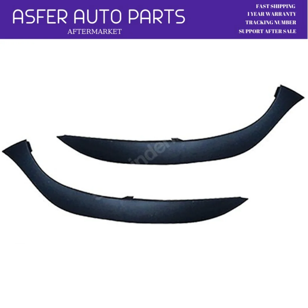 Headlight Bottom Frame Eyebrow For Clio 4 2012-2019 Black Right and Left Set 2 Pieces Oem 260 E03800R