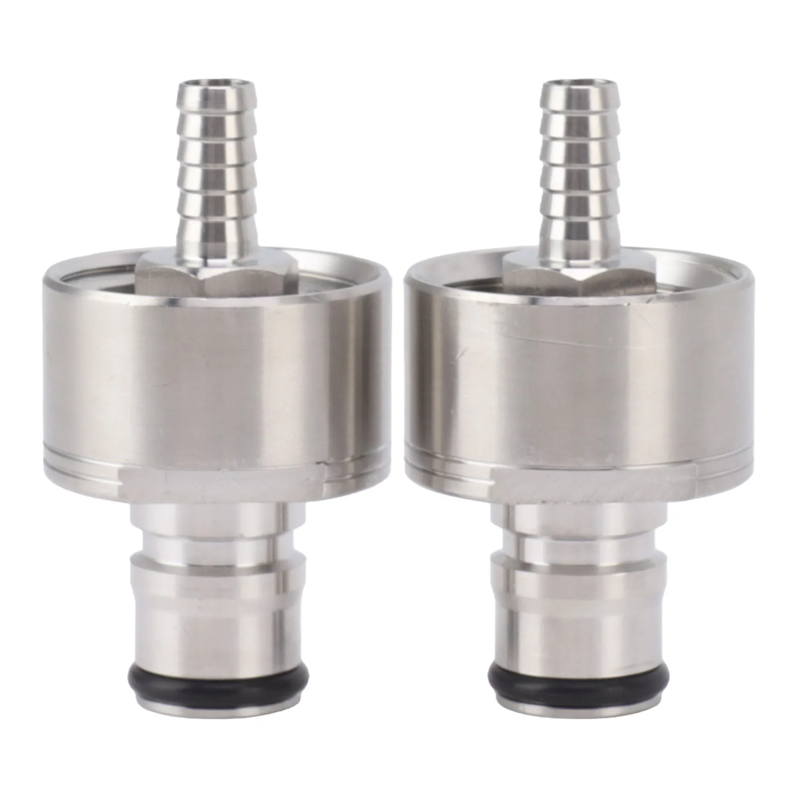 2PCS Stainless Steel Carbonation Cap Forced Carbonation PET Bottle Filling CO2 Coupling Cap for Soda Beer