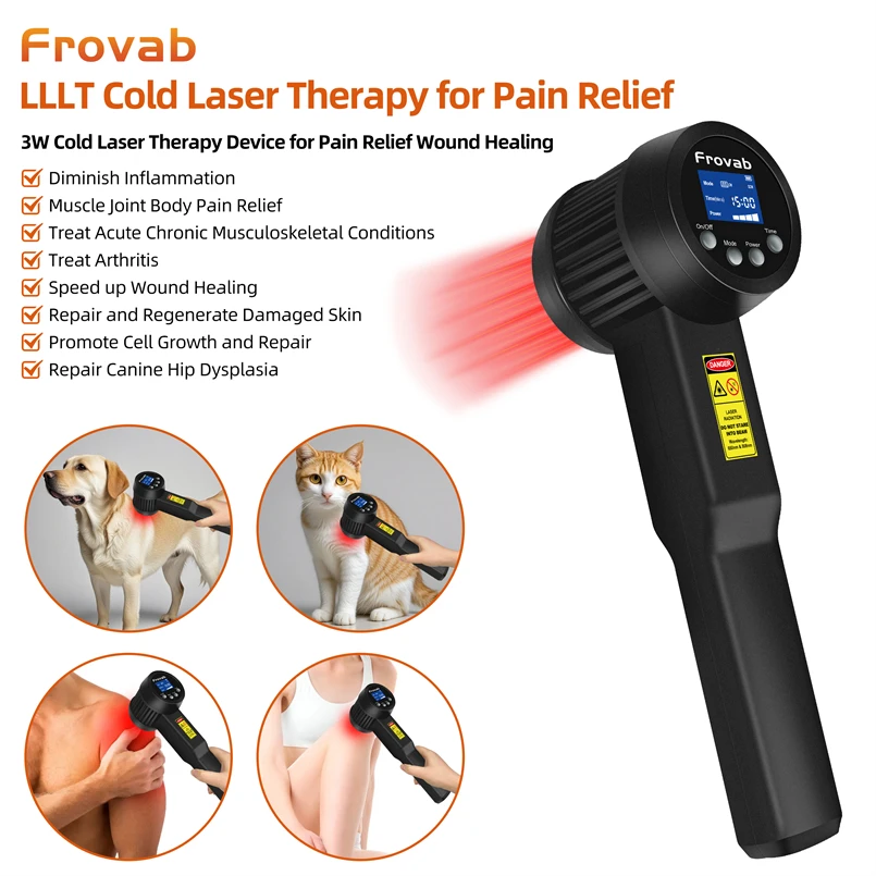 

Deep Tissue Laser Therapy Machine Rechargeable Red Light Laser Therapy Medical Laser Machine for Body Shaping Injury Masseur