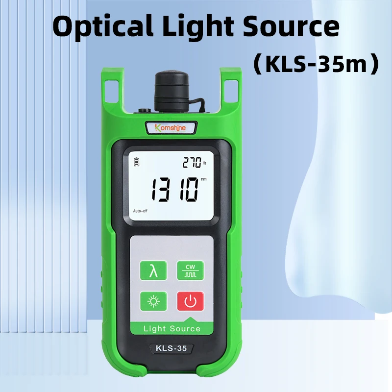 Komshine KLS-35 Optical Light Source Singlemode Multimode 2 IN 1 PON Fiber Optical Laser Source Stabilization