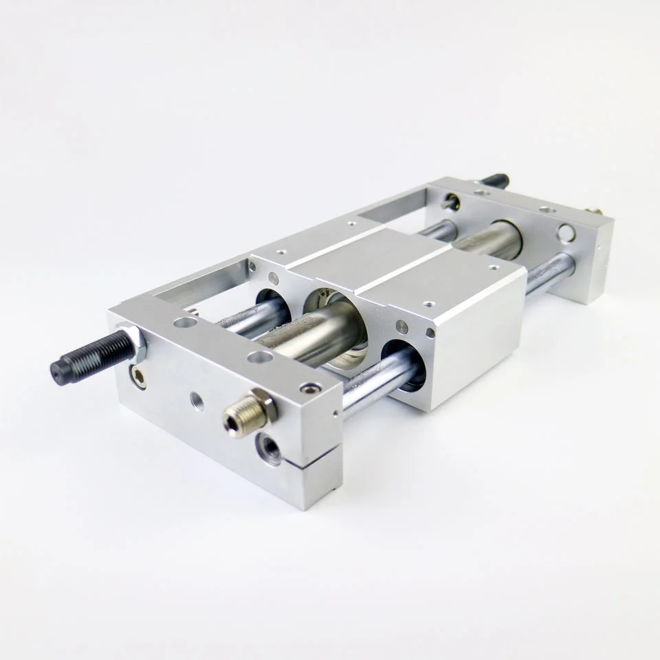 Long Stroke Slide Type Pneumatic Parts Magnetic Rodless Cylinder for Air Working Medium