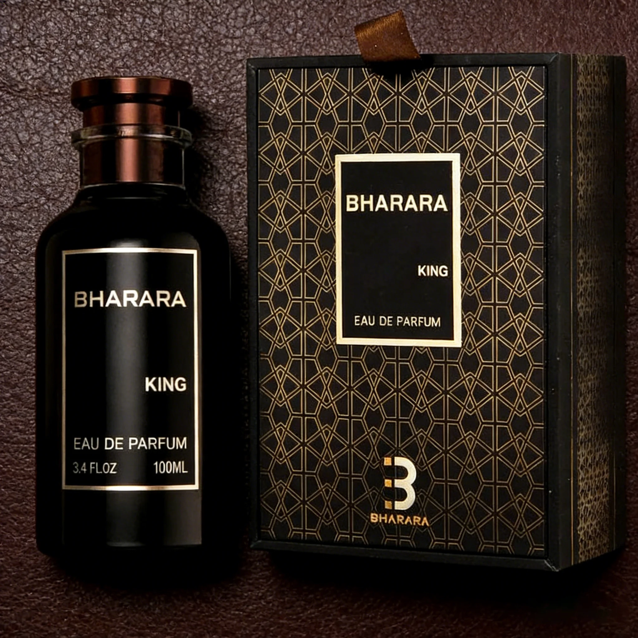 Perfumes For Men Bharara King Eau De Parfum 3.4 Oz & 1 Empty Travel Perfume Atomizer (BEST CHOICE) view 3
