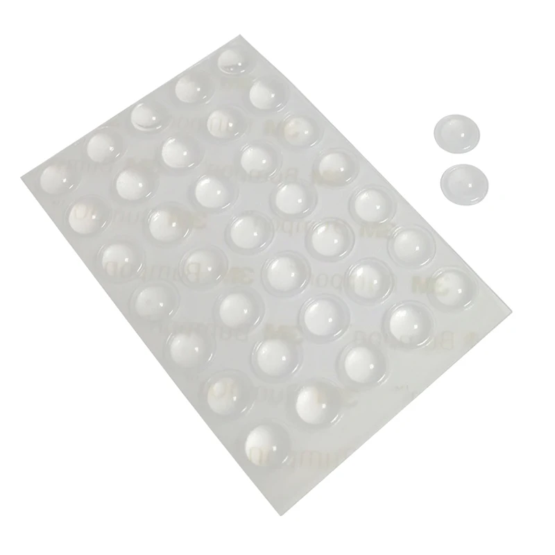 

Clear round self-stick pads SJ5302A Bumpon Protective Products skid resistance Cylindrical-Flat Top