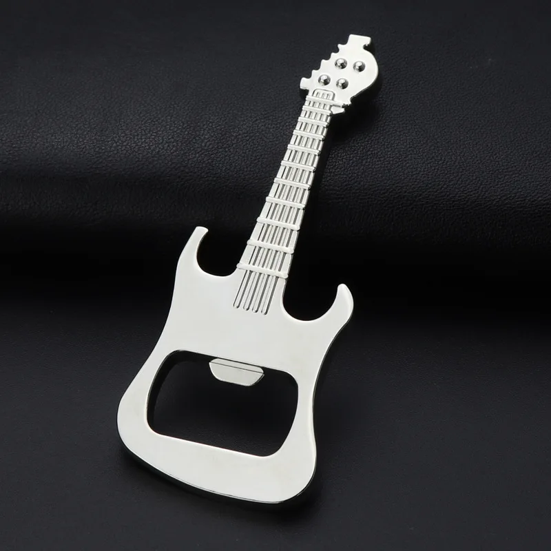 Metal Guitar Beer Bottle Opener Keychain Custom Logo Promotion Gift