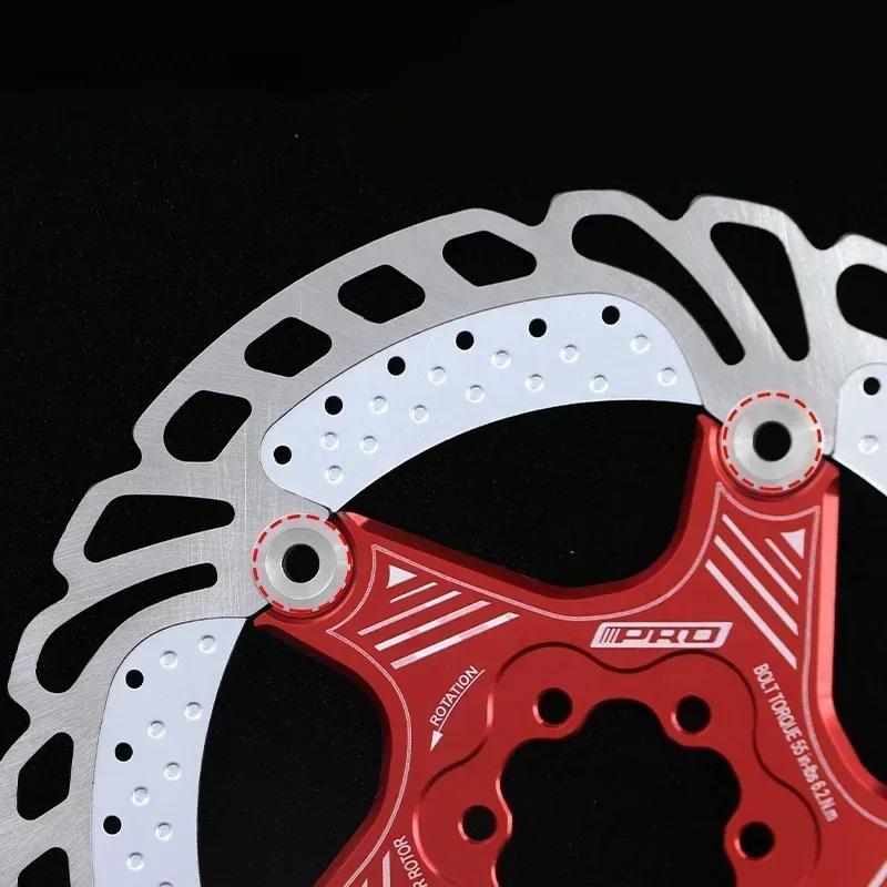 AliExpress NONE IIIPRO 140mm/160mm/180mm/203mm Road MTB Float Disc Brake Pad 6 Bolts  Stainless Steel Dissipation Disc Brake Rotor With 6 Screws