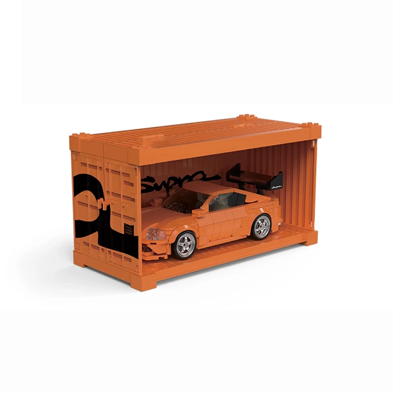 ﻿   Technik – ensemble de blocs de construction de voiture de course automobile, MOC A80 1:32, supercar de vitesse, Kit de modèle de véhicule de sport, jouets pour garçons et adultes, cadeau