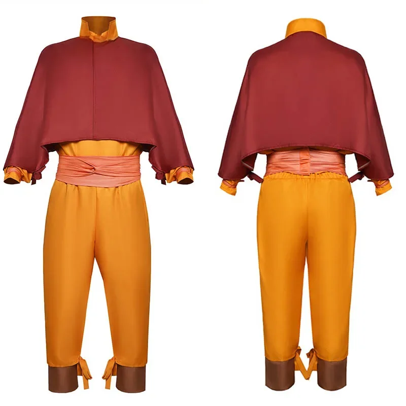 Aang Cosplay Kostuum 2024 Editio Avatar The Last Airbender Rollenspel voor Halloween Anime Comic Con Avatar Outfits - afbeelding 2