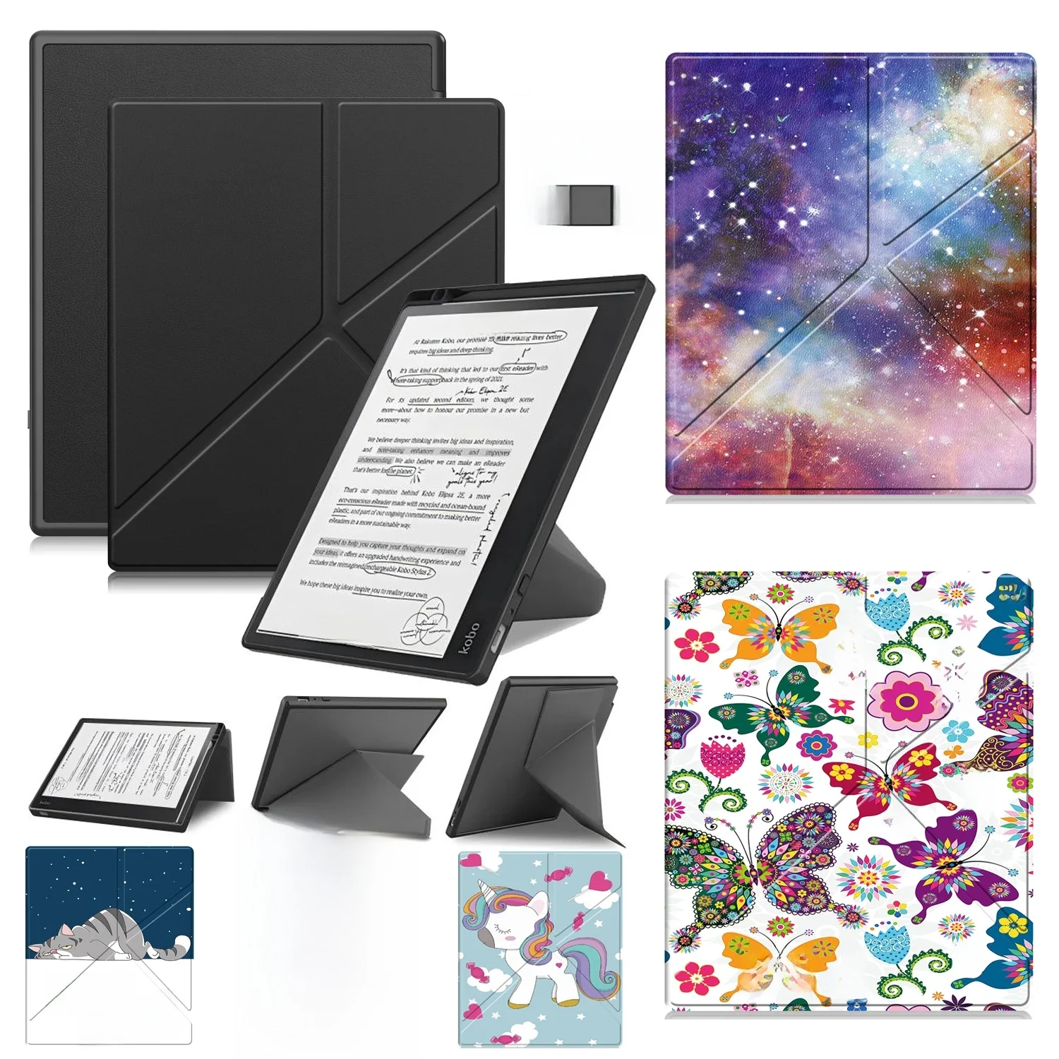 Dla Kobo Elipsa 2E Pokrowiec z uchwytem na ołówek 10,3 cala 2023 Etui Kobo Ebook PU Leather Ebook Sleep Wake Case Stand Akcesoria — zdjęcie produktu 7
