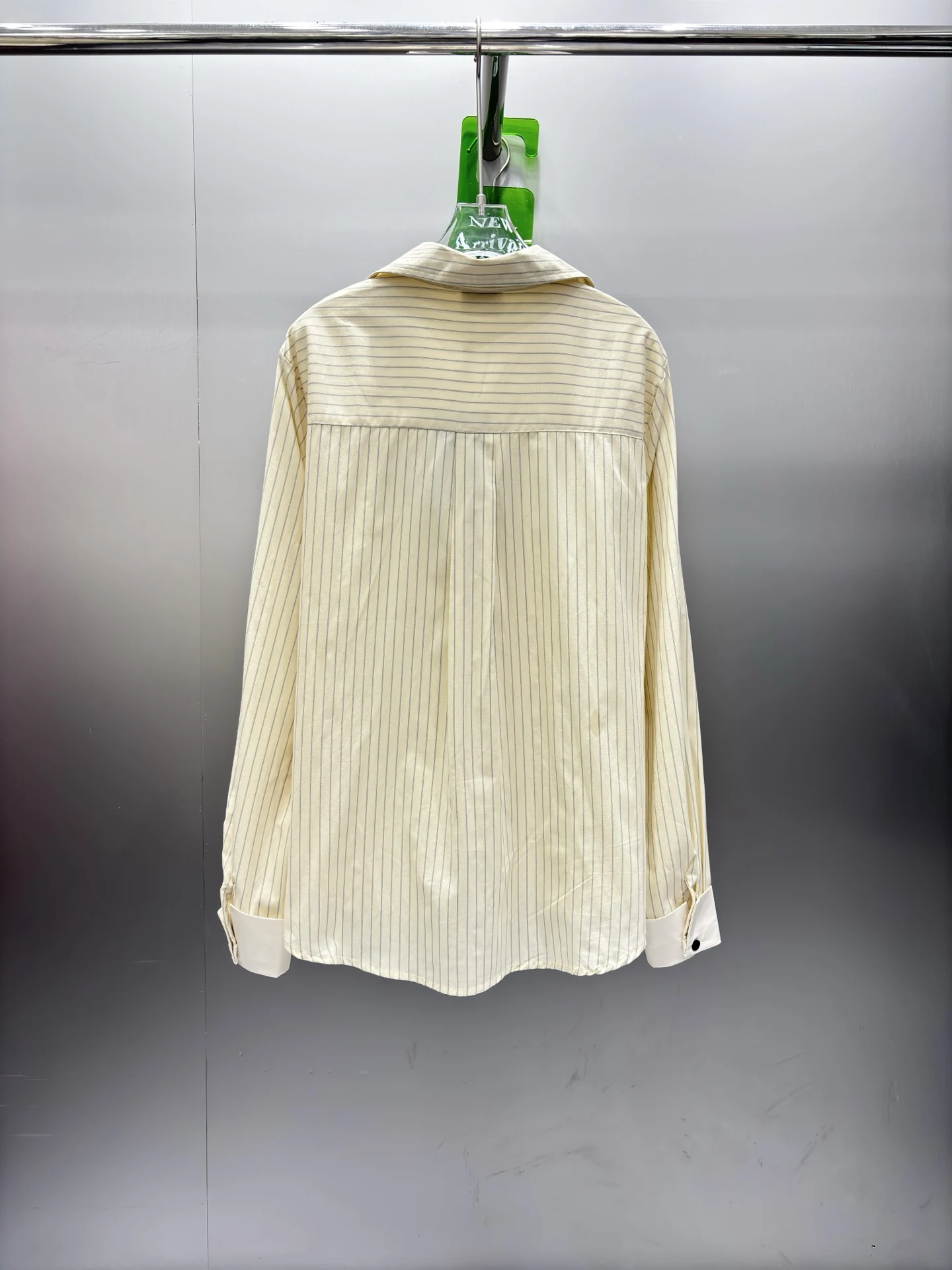 

Early Autumn New Style Women's Letter-embroidered Lapel Striped Long-sleeved Shirt