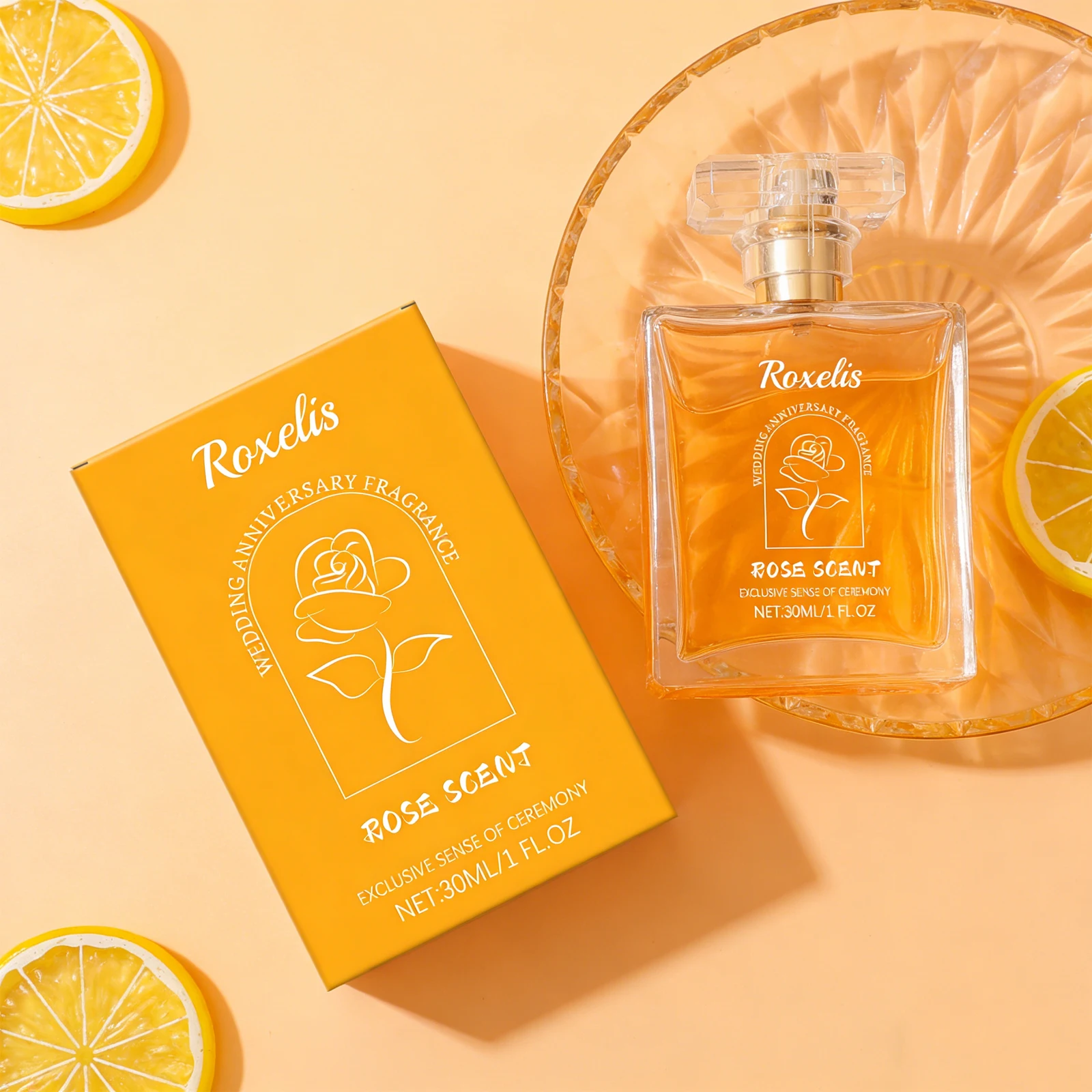 

Ароматическая композиция Roxelis 30 мл «Свадебная роза»: натуральный, свежий, стойкий аромат. Портативный дизайн. Идеально подходит для романтических свиданий и вечеров для пар.