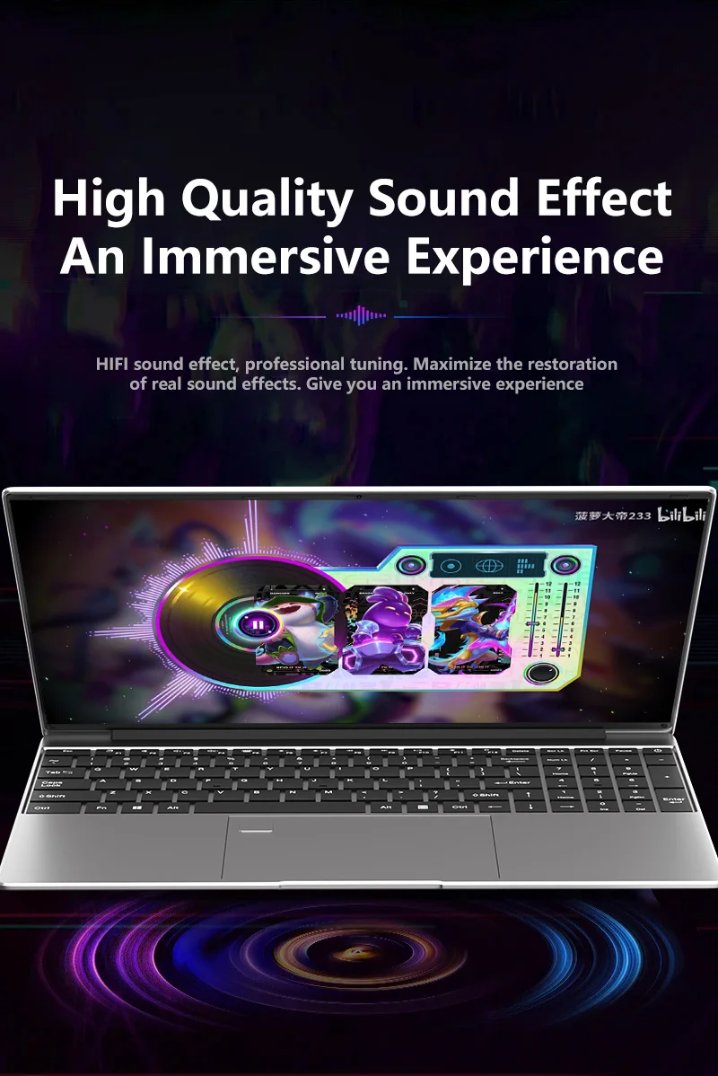 2026 Portable Laptop Windows 11 Intel Core I9-9900HK 15.6 Inch 32GB RAM 512GB/2TB SSD Office Laptops 1920*1080P Fingerprint Unlock Notebook