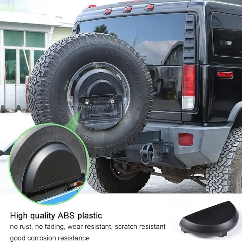 Copertura del pneumatico di ricambio del portellone dell\'auto in ABS copertura del rivestimento della cupola superiore della targa per Hummer H2