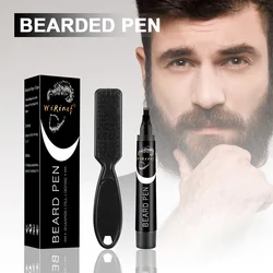 Sale Beard Filling Pen Black Kit Barber Styling Pencil with Brush Natural Finish Cover Facial Hair Patches Tool Cosmetic Styling