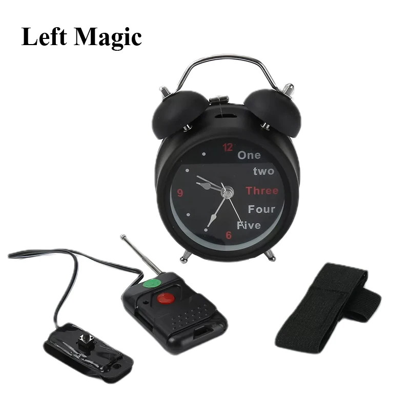 Time's Up (Ghost Alarm Clock With Remote) Magic Tricks Predict Magia Magician Close Up Stage Illusions Gimmicks Mentalism Props