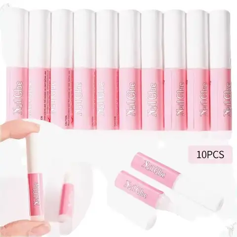 1/5/10pcs Super Strong Nail Bond Glue for Acrylic Tips & Rhinestones Professional Fast Dry Long Lasting Nail Adhesive