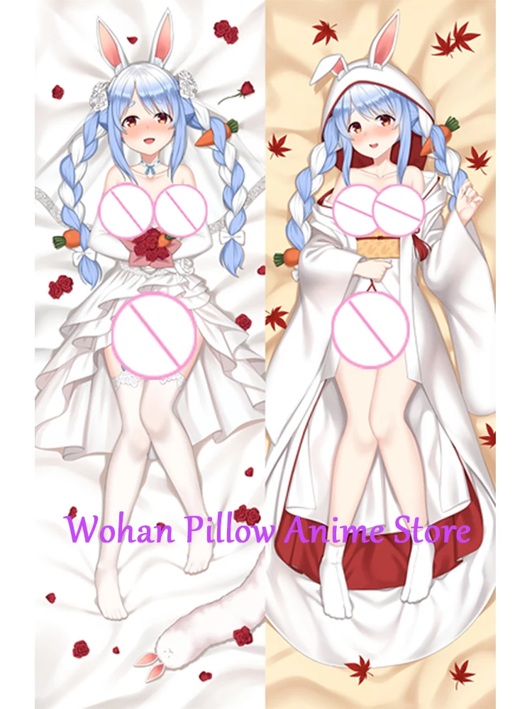 

Dakimakura Anime Pillow Cover Pekora Double Sided Print Life-size Halloween Christmas Decoration