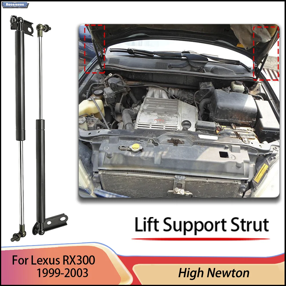 

For Lexus RX300 XU10 1999-2003 2Pcs Lift Support Shocks Struts For Front Engine Hood
