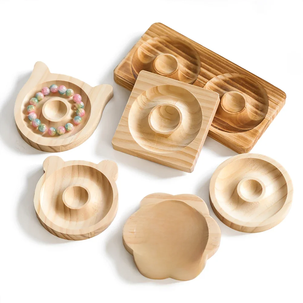 Planche de conception de perles en bois, présentoir de bracelets approprié pour la fabrication de bijoux, colliers, plateau artisanal, affichage pratique