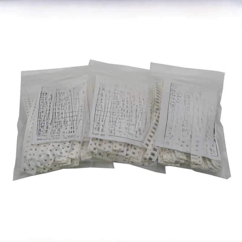 50/200/330/660/720/2000/4000PCS 0402 0603 0805 1206 1210 2512 SMD zestaw rezystorów wybrane elementy 10K 100K 1R 100R 220R 1% 5% — zdjęcie produktu 7