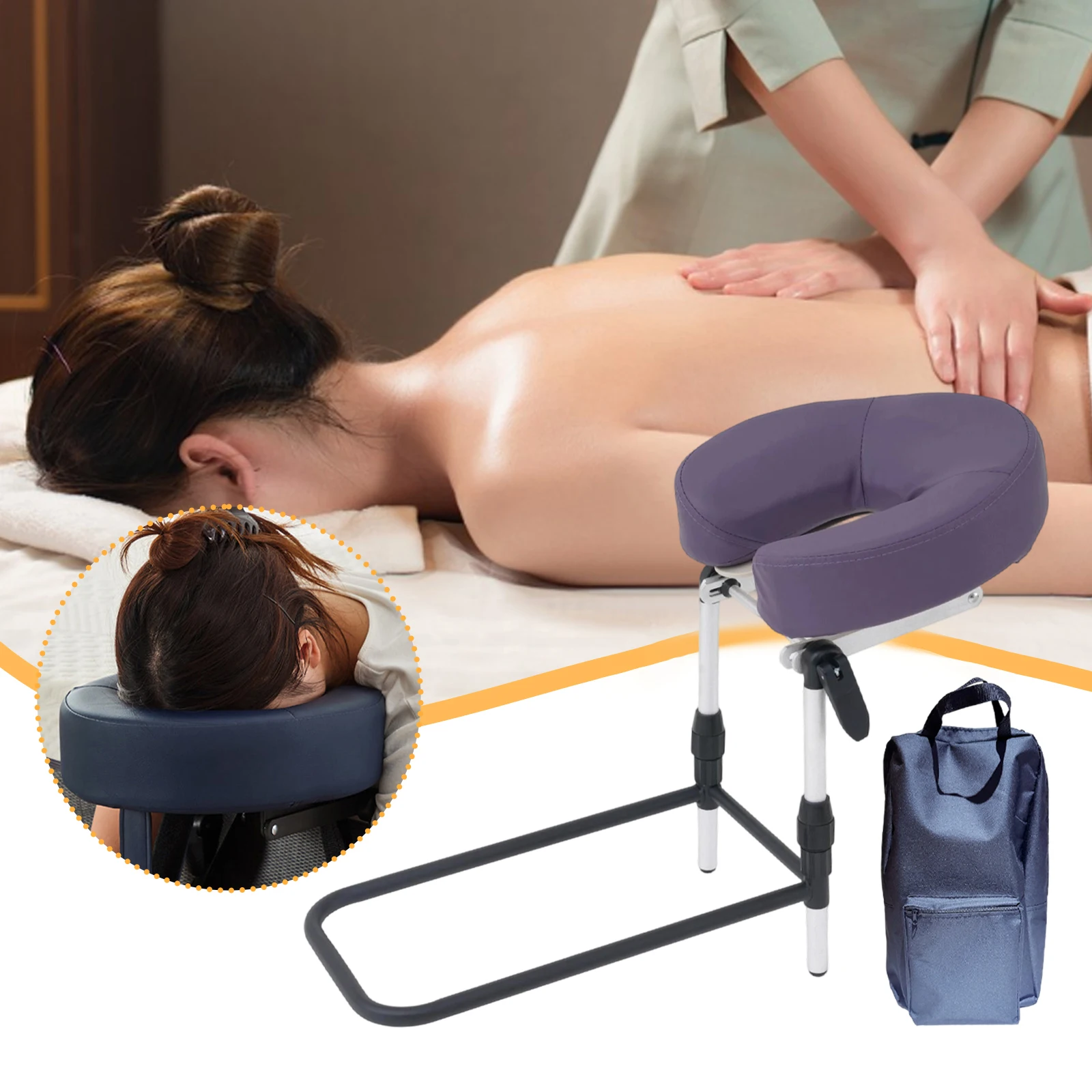 

Headrest for Bed Adjust Neck Pillow Body Care Ergonomic Face Pillow Massage Machine for Adult Women Muscle Relax SPA Beauty