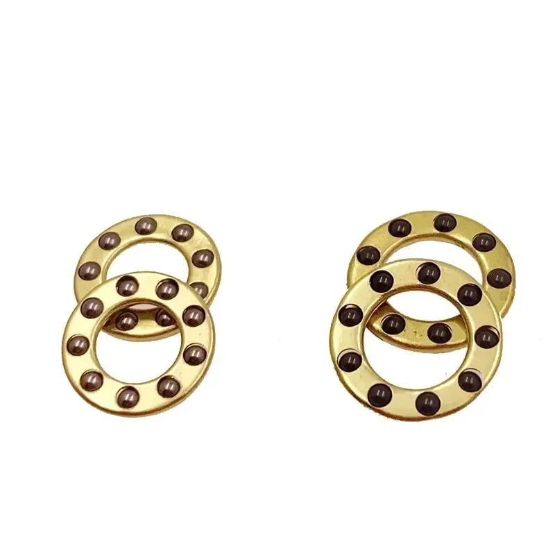 Mini roulement axial d'avion, boule en acier céramique, poussée, cuivre, support de protection en laiton, accessoires de couteau pliant, 10 pièces/lot