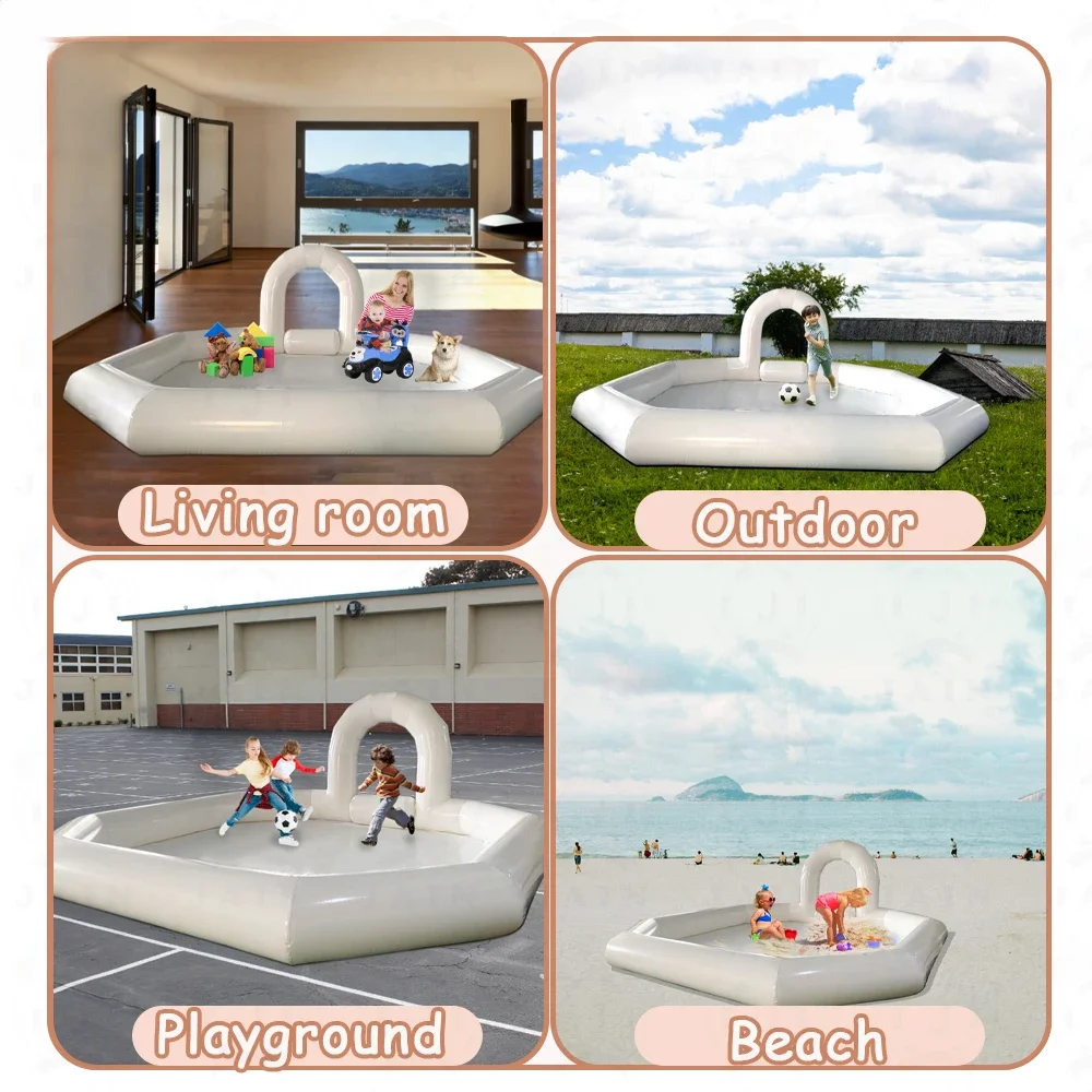 13/16FT Inflatable Bumper Car Venue Inflatable Race Track Pipe Car Racing Track  for Kids Bumper Cars Outdoor Playground