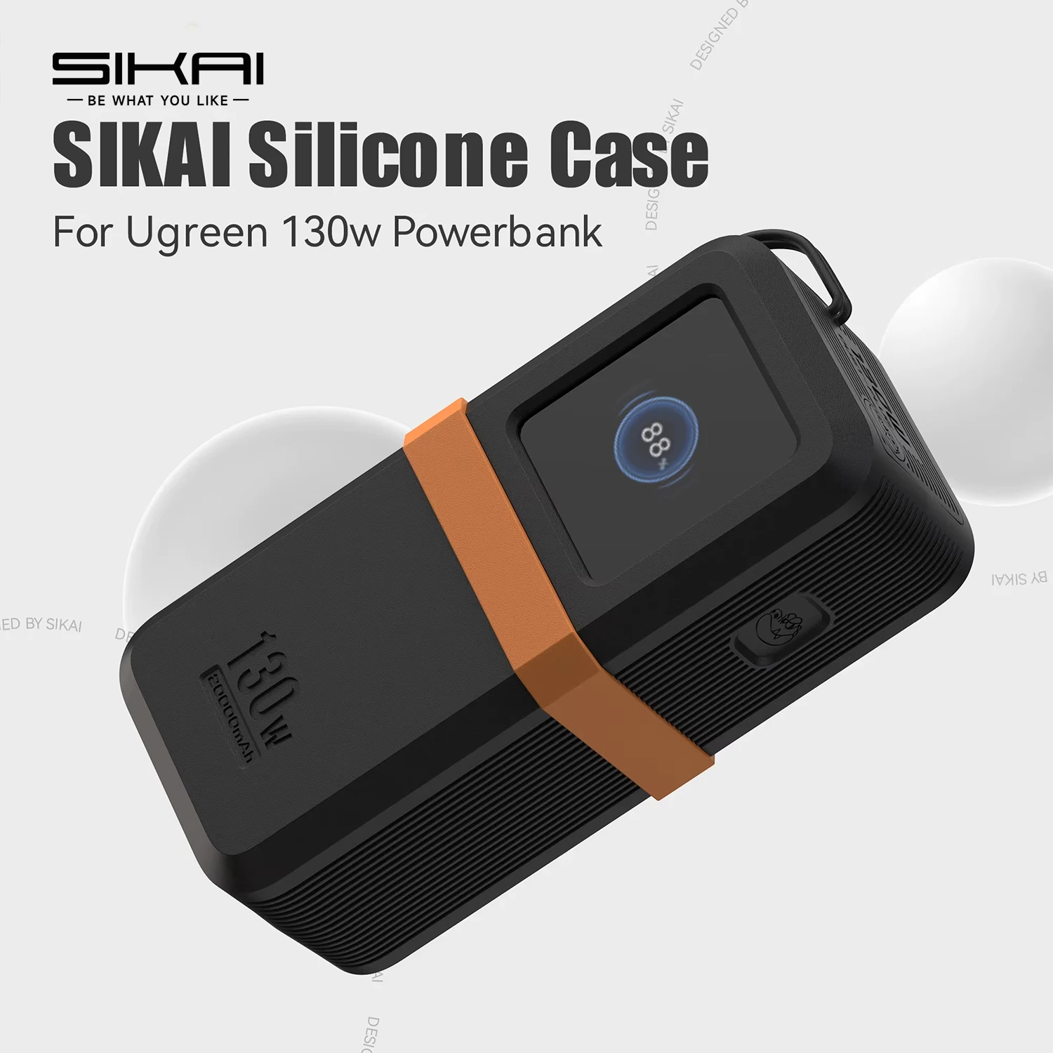 SIKAI Silikonhülle für UGREEN Nexode 130 W 20000 mAh Power Bank Tragbare PD-Batterie PowerBank Anti-Staub-Kratzfeste Abdeckung