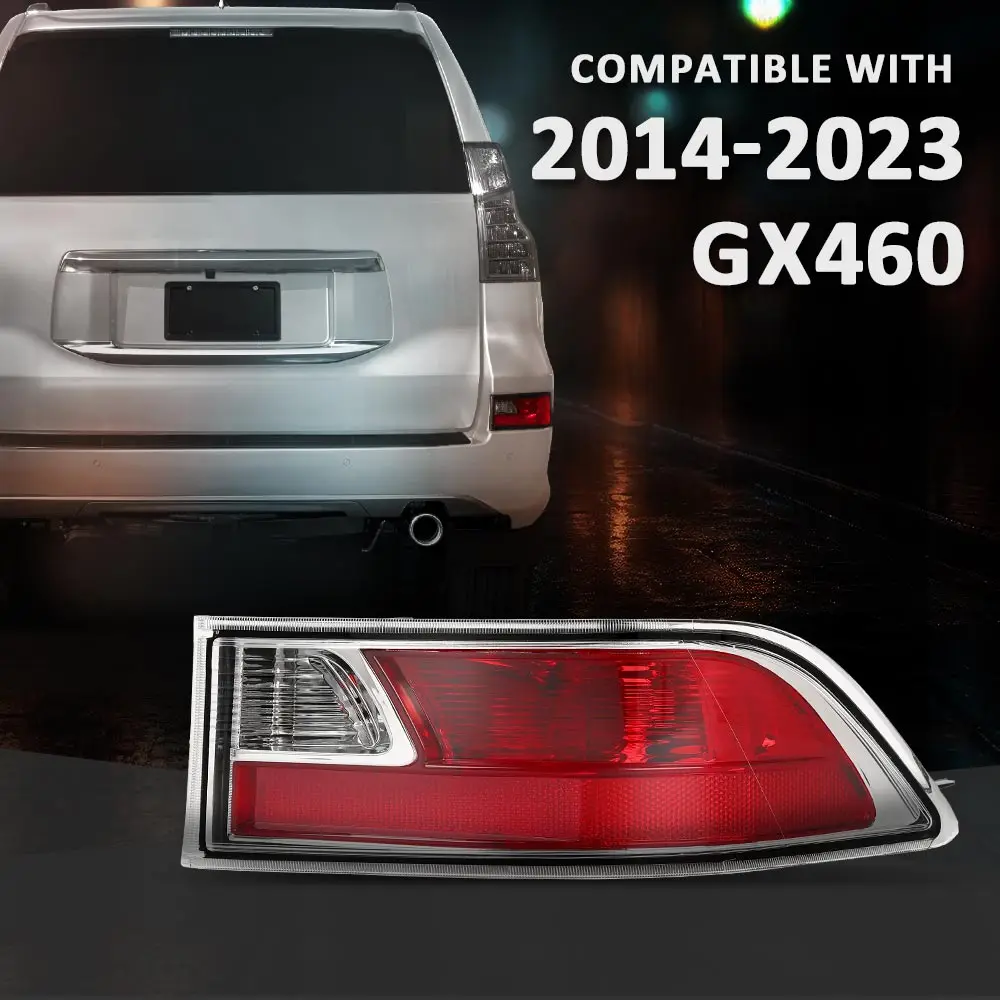 

Rear Right Passenger Side Bumper Back up Tail Light Fit for 2014-2023 Lexus Gx460 81671-60160, 8167160160 Waterproof Snowproof
