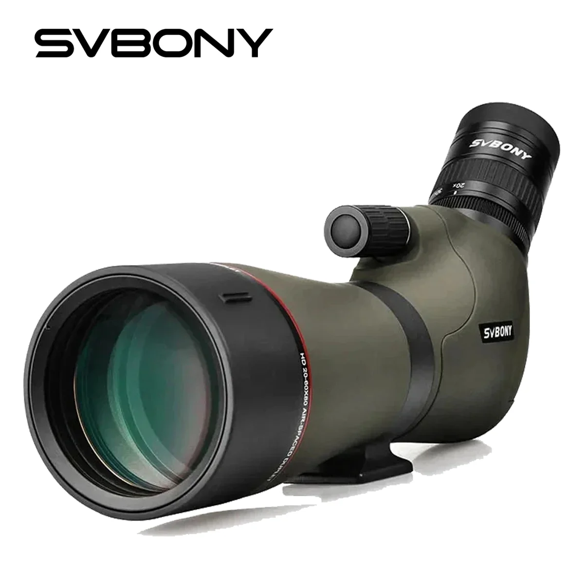 

svbony 80mm bird watch spotting scope 20-60x zoom telescope photography suit filled with nitrogen waterproof photographing birds