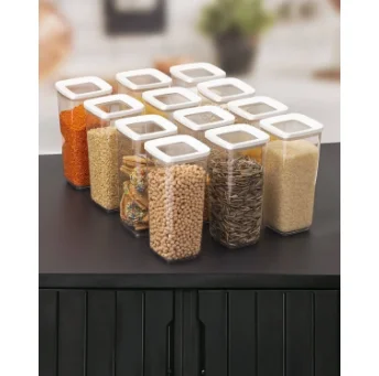 12 Vacuum Lid Food Storage Container Jar Set With FBZhome Label 1700 ml