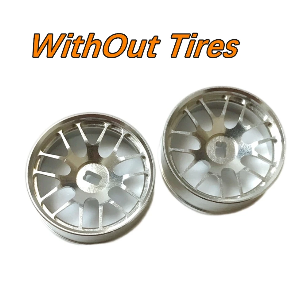 ZERO-Z Kyosho MINI-Z AWD WLtoys K969/K989 10-TEN Metal Wheel Silver (Diameter 22.5mm, 2PCS ) For Drift RC MA020/030 FWD