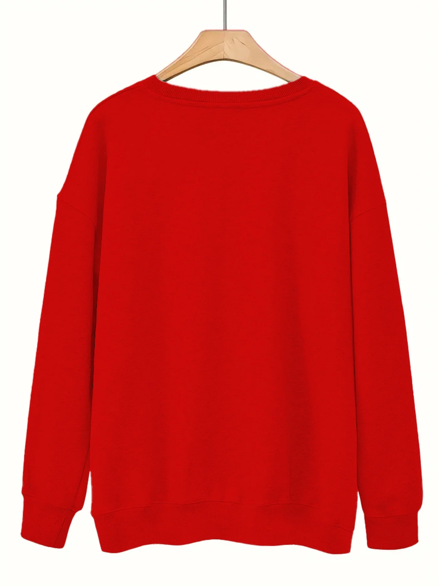 Weihnachten Weihnachtsmann Grafik Sweatshirt, Damen Plus Size Langarm Rundhalsausschnitt, Weihnachtskleidung, Unisex Streetwear Top