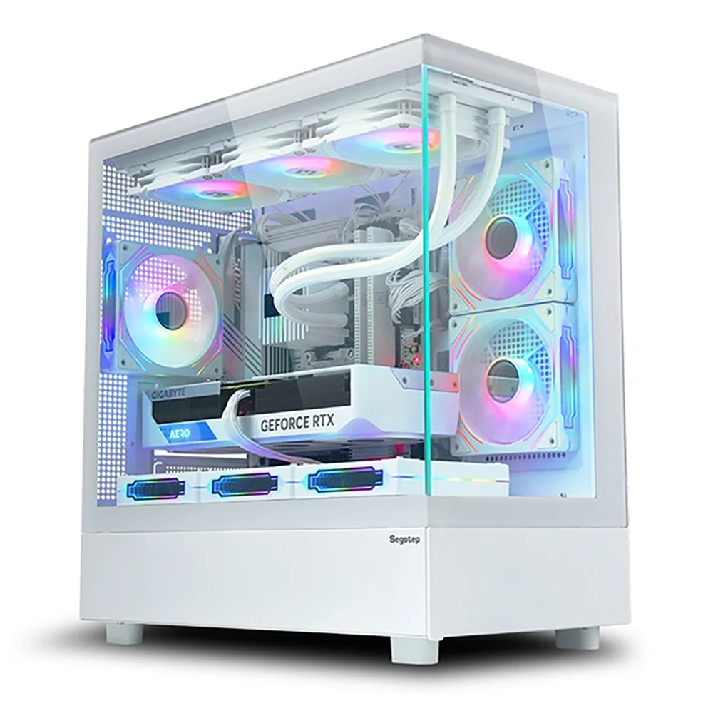 (Case + Power White Package) SEGOTEP P10 Endura Pro+ M + GM 1250W 80PLUS GOLD