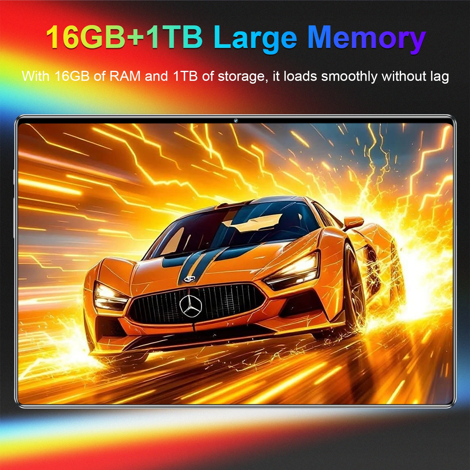 Imagen 4: Tablet Android de 14 núcleos y 5G, pantalla de 10.36 pulgadas, 16 GB de RAM, 1 TB de ROM, 20000 mAh, Android 13.0, doble tarjeta SIM, Bluetooth, WiFi, red, tipo C, tablet PC, WPS, GPS