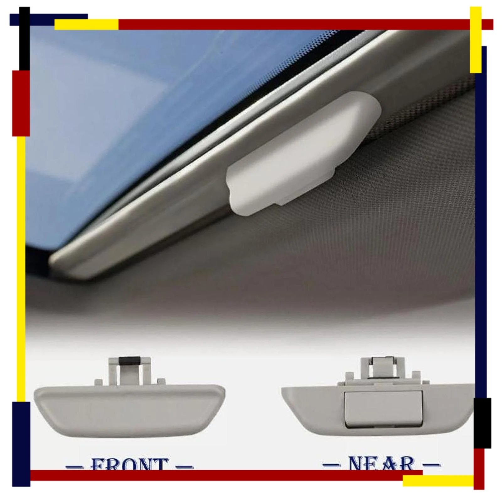 Uchwyt rolety tylnej szyberdachu 4L0898924B szary do Audi Q7 modele 2007-2015 Akcesoria samochodowe Profesjonalne