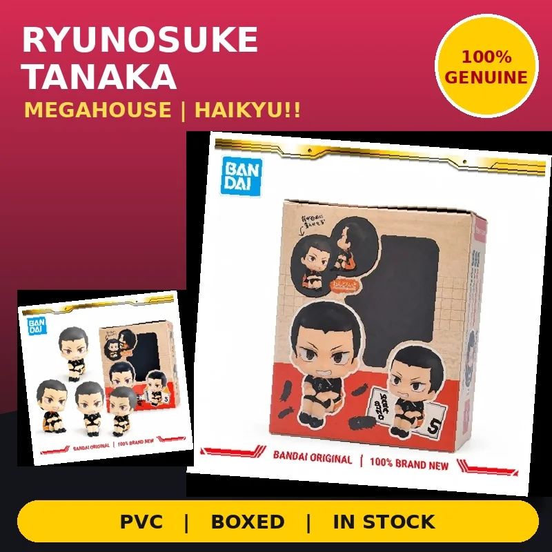 MegaHouse Haikyu!! Ryunosuke Tanaka Figure PVC Bandai Original Genuine Boxed