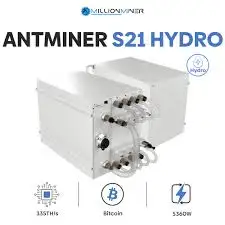 FA Bitmain Antminer S21 Hydro 335TH/s 5360W Bitcoin Miner 3 Phase 380V with Power Supply