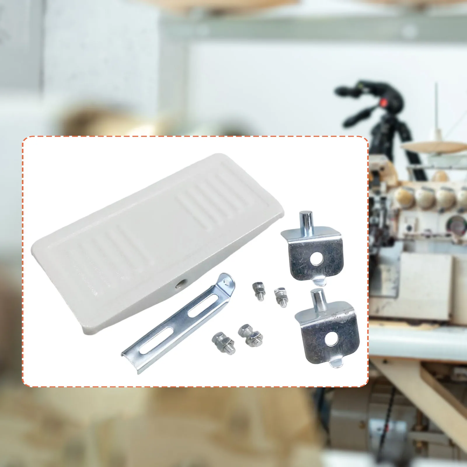 Single Foot Pedal Professional Metal Industrial Sewing Machine Accessories Spare Parts Easy to Install for 700 Flanging Machines