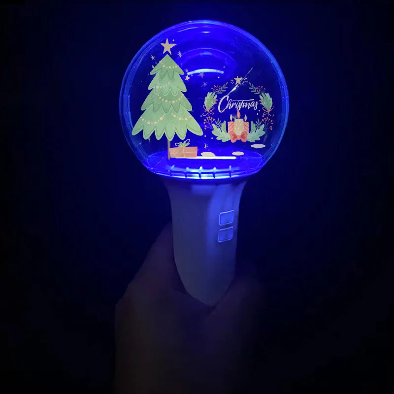 Official Custom LOGO Glowing Stick Concert LED Cheering Props Festival Glowing Light Stick Christmas Light Stick