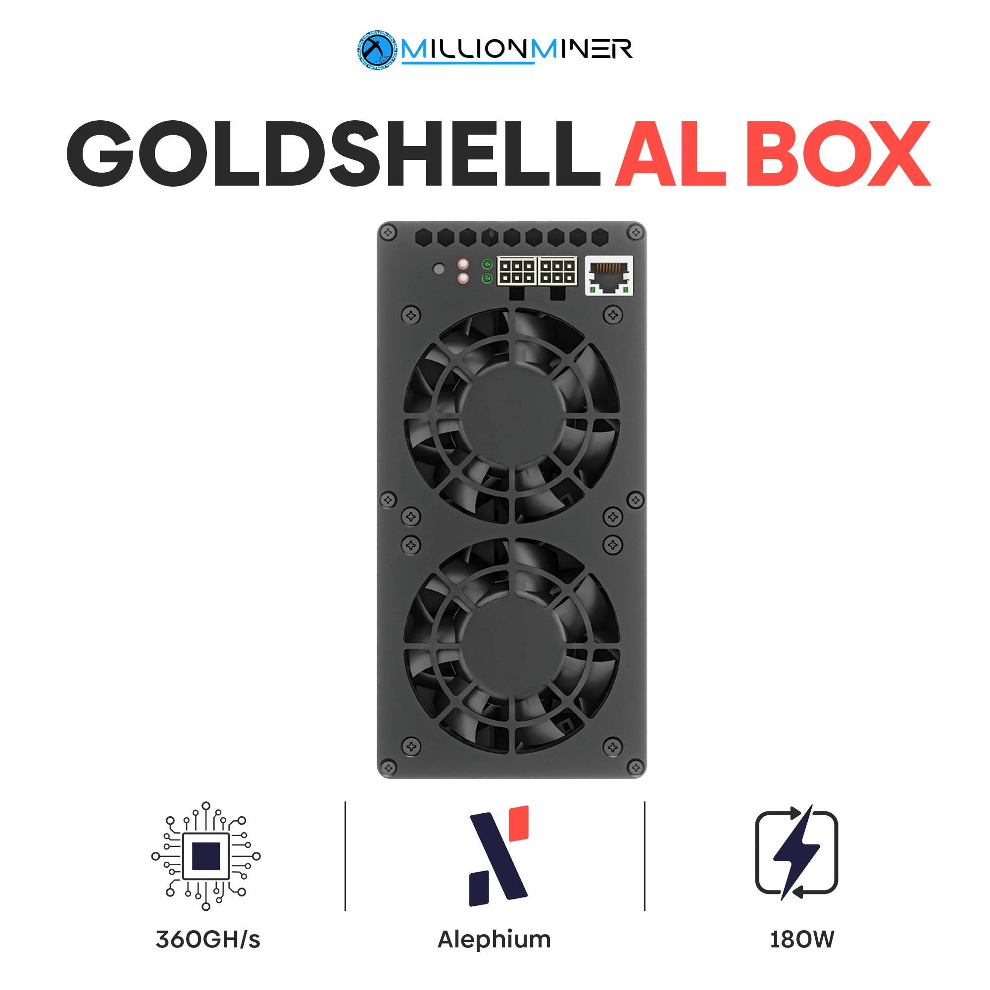 Goldshell Alephium 채굴 AL-BOX, 360GH/s