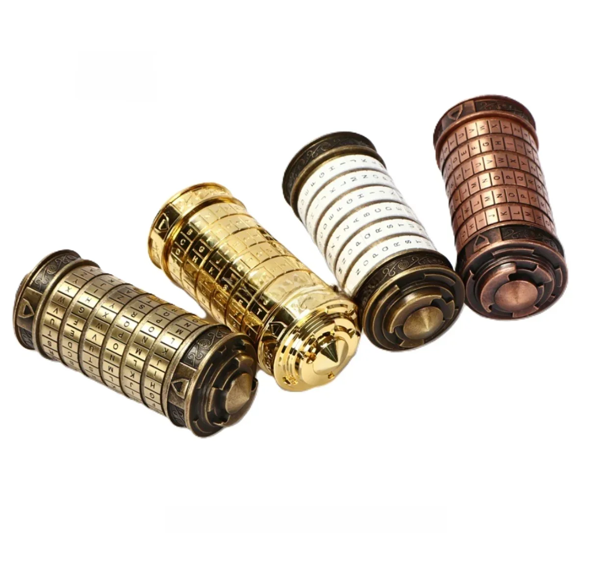 Code Speelgoed Metalen Cryptex Sloten Da Vinci Educatief Speelgoed Valentijnsdag Cadeau Huwelijksgeschenken Moederdag Brief Wachtwoord Ontsnappen - afbeelding 2