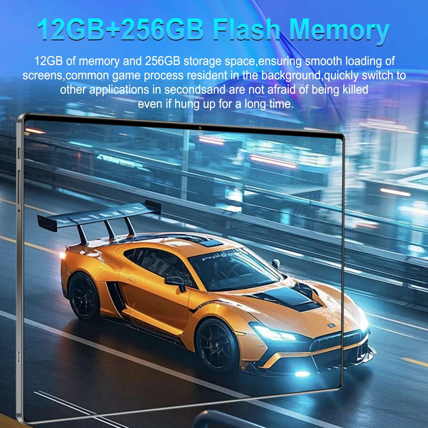12000mAh Large Battery Portable Android 13 16MP+32MP Camera 5G WiFi 10 Core Processor Tablet 16GB RAM 1TB ROM 2026 New For Road Trip Media Playback And Memo Recording