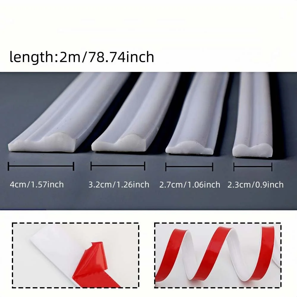 1PC 2m/78.74inch Elegant Self-Adhesive PVC Decorative Strips - Flexible and Bendable for Walls,Floors and Cabinets, Home Decora