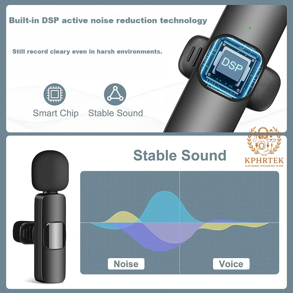 K15 One-To-One mobile phone live broadcast outdoor recording radio microphone