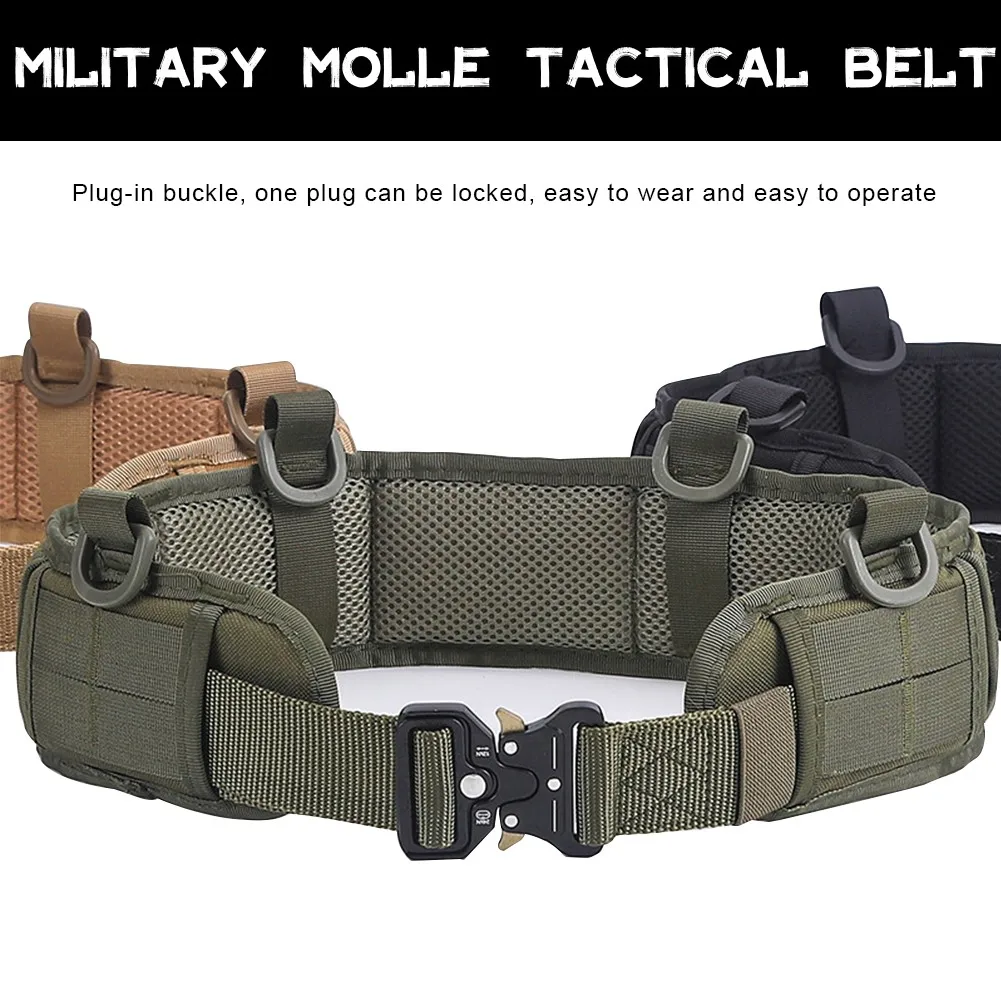 Molle Tactical Quick Release Cummerbund Lightweight Military Waist Belt Paintball Airsoft Accessories Tactical Equipment