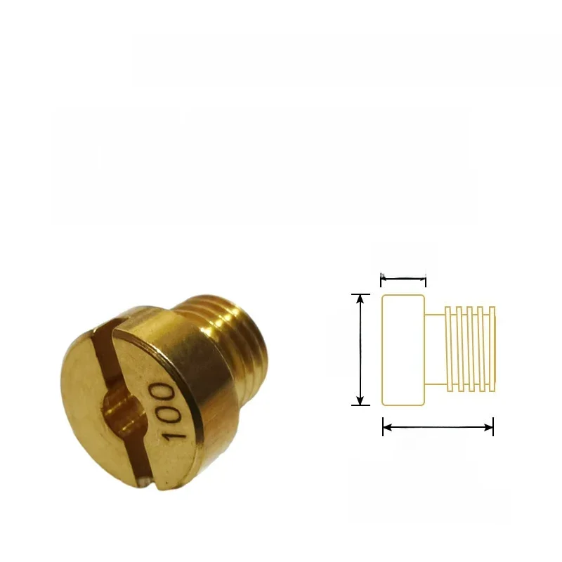 Jet principal de carburateur pour Dellorto PHBH PHBL FRD PHF VHB VHSH, buse d'injecteur taille 55-145, Kit de 10 pièces, filetage M6 6mm