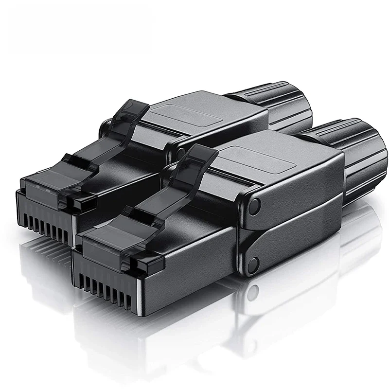ZoeRax 2 szt. RJ45 Cat8 Cat7 Cat6a złącza narzędzie darmowe przemysłowy Ethernet Easy Jack ekranowana RJ45 modułowa wtyczka końcowa — zdjęcie 2