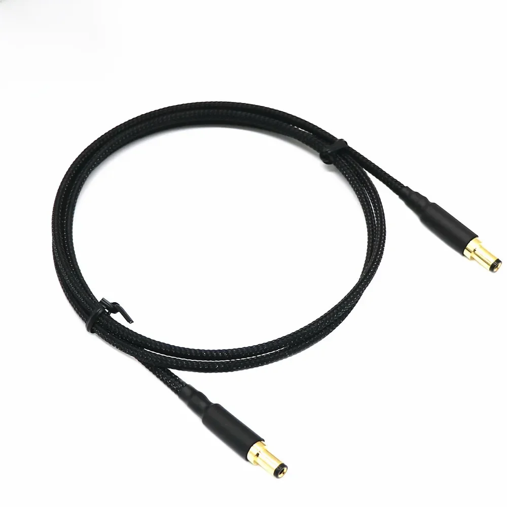 DIY Custom Audiophile posrebrzane 5.5*2.1 do 5.5*2.1 5525 do 5525 5521 do 5525 AC DC zasilaczem Adapter do kabla kable — zdjęcie produktu 7