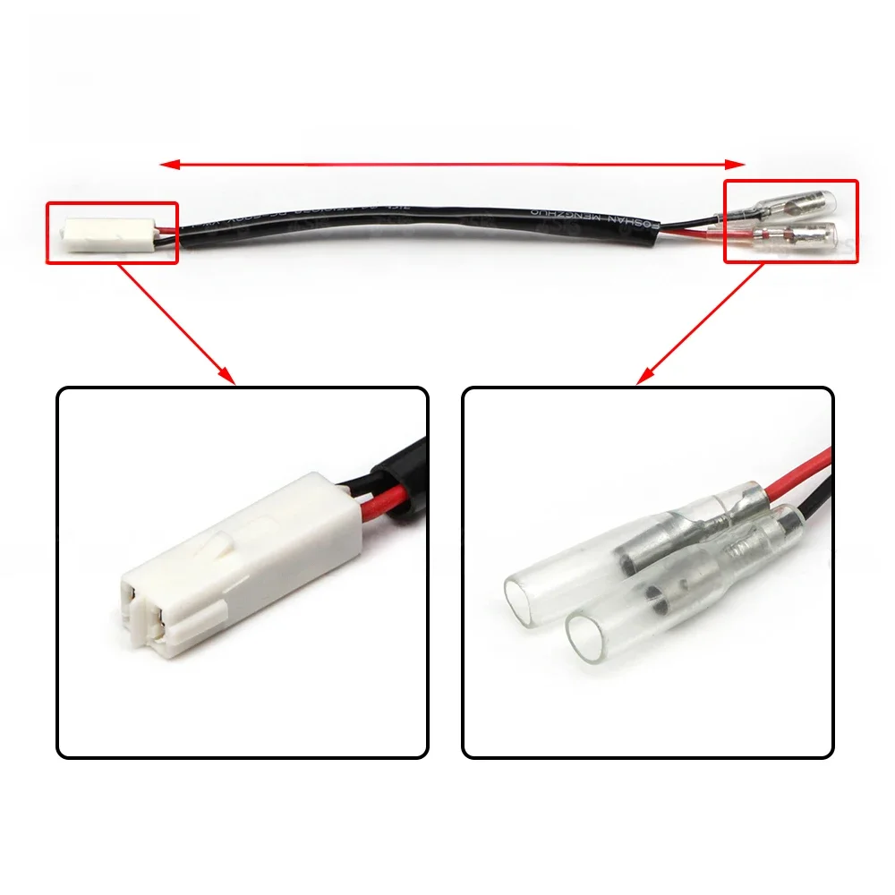2 connecteurs de faisceau de câblage de clignotants OEM, adaptateurs de prise pour Kawasaki Z125 Z250 Z300 Z650 Z900 Z1000 Ninja Zx Zr Zx6r 650