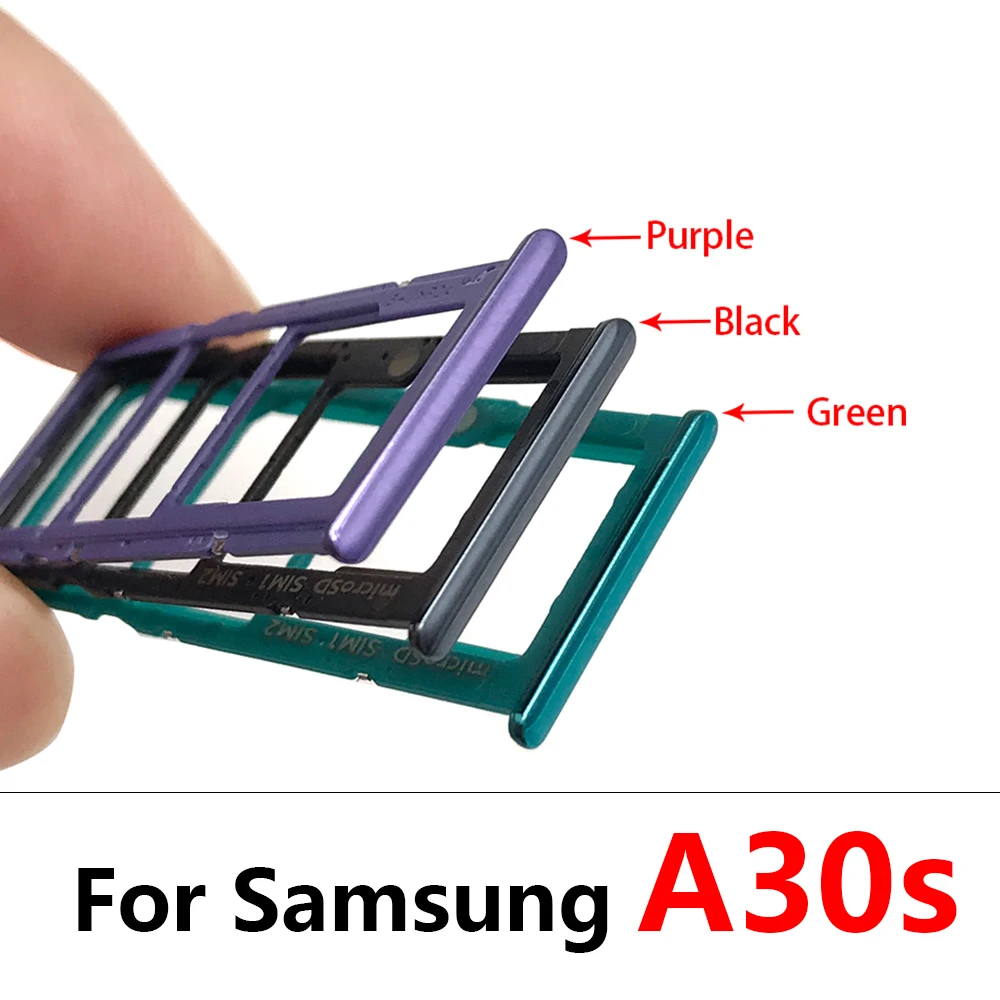 50Pcs，Dual SIM Card Tray Slot Holder Adapter Accessories For Samsung A10s A20s A30s A50s A21s A10 A20 A30 A50 A01 A11 A31 A51